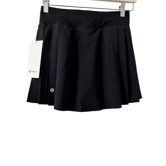 Lululemon Side-Pleat High-Rise Tennis  Black Skirt Size 4 NWT - Picture 5 of 7